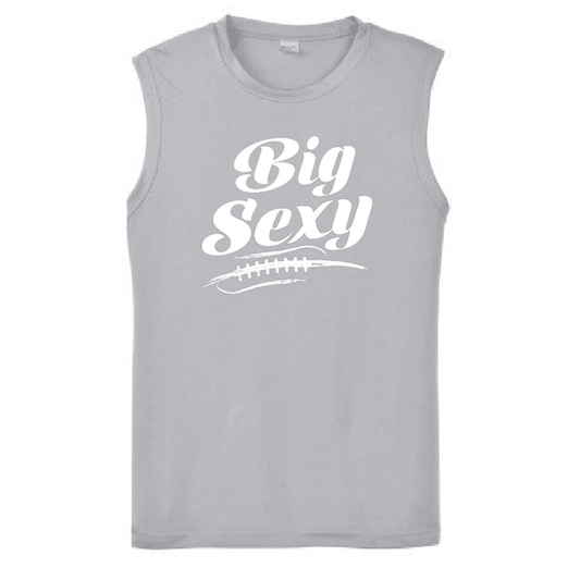 BIG SEXY (White) (A) - Muscle T-Shirt
