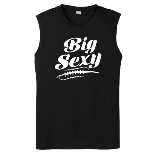 BIG SEXY (White) (A) - Muscle T-Shirt