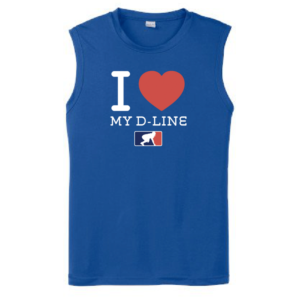 I <3 MY O-LINE - Muscle T-Shirt