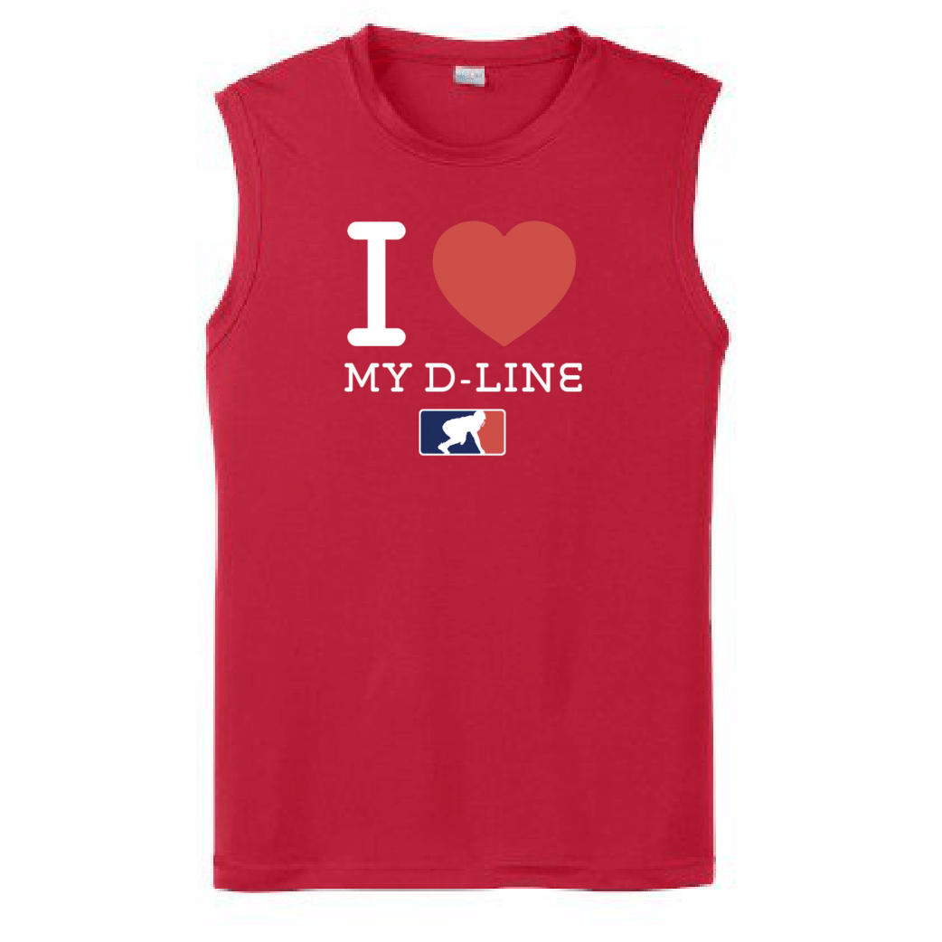 I <3 MY O-LINE - Muscle T-Shirt