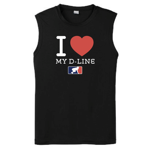 I <3 MY O-LINE - Muscle T-Shirt