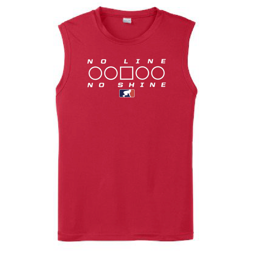 NO LINE NO SHINE TOO - Muscle T-Shirt