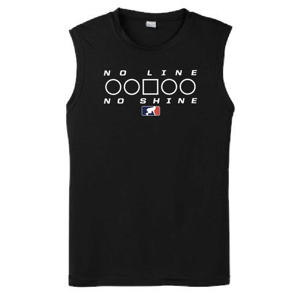 NO LINE NO SHINE TOO - Muscle T-Shirt