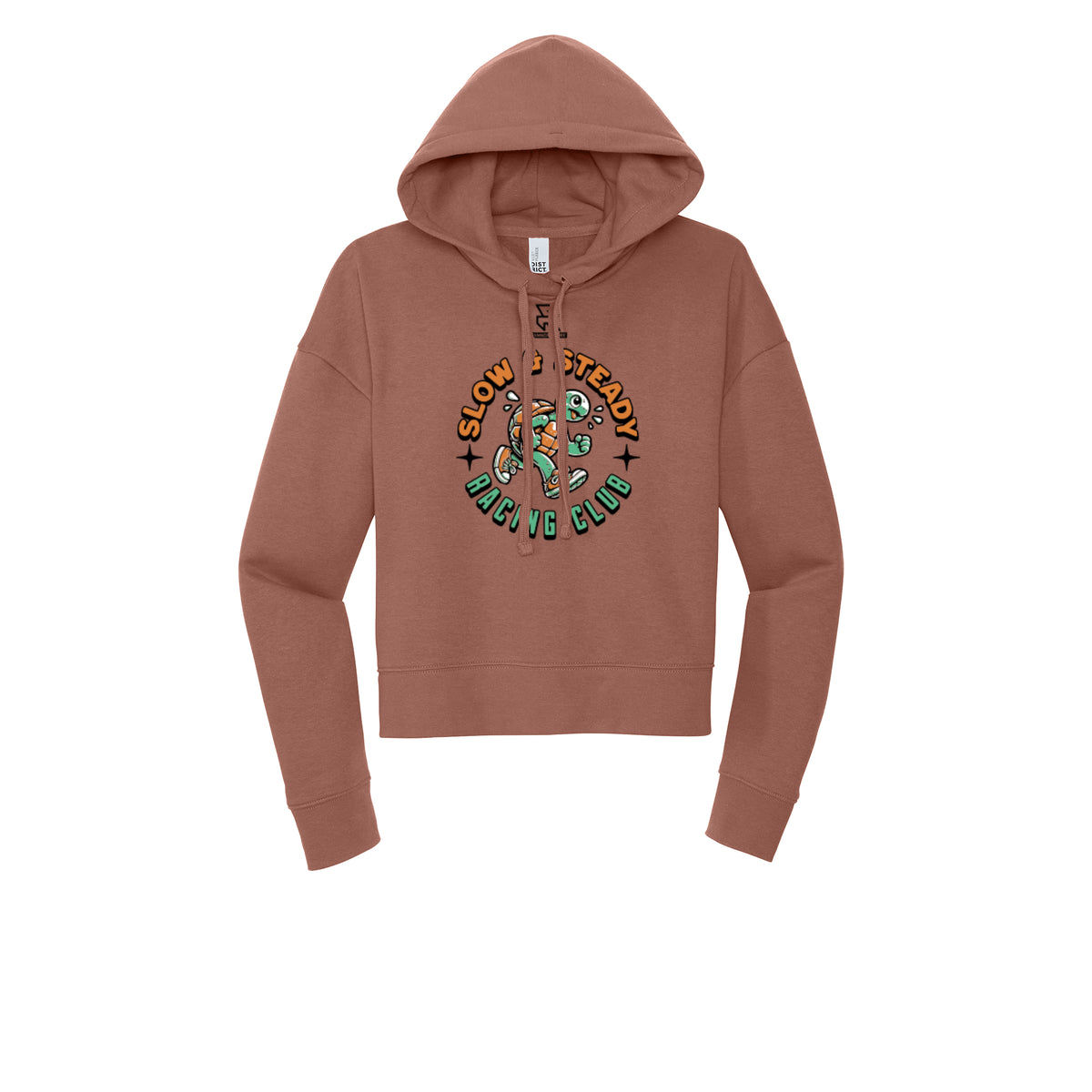 SLOW & STEADY RACING (Black) - Womens Fleece Hoodie