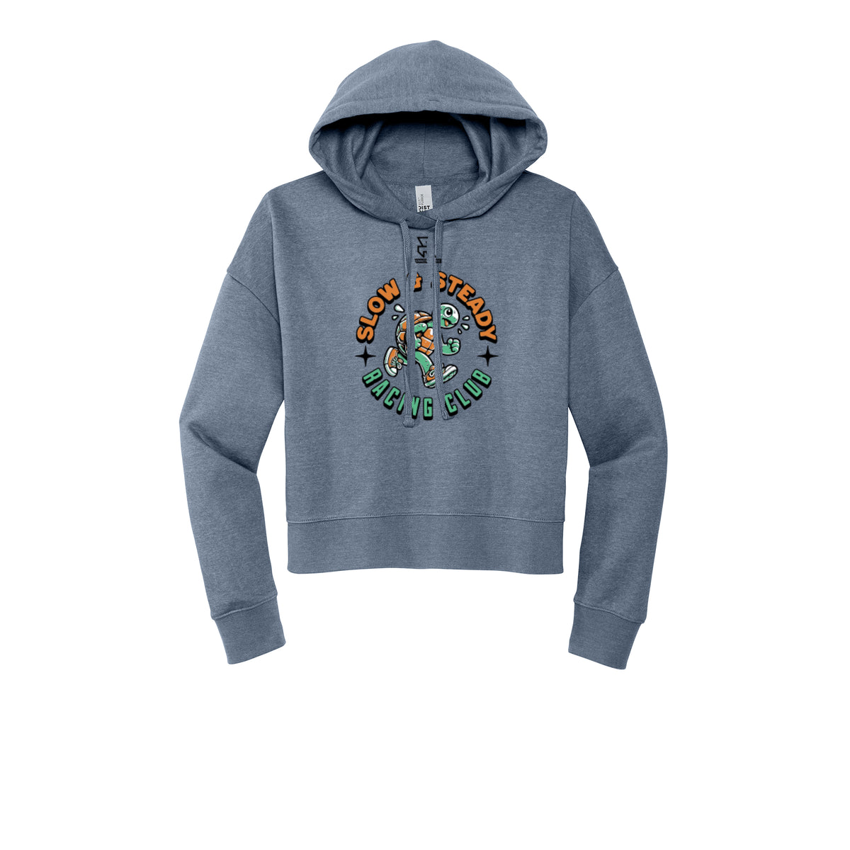 SLOW & STEADY RACING (Black) - Womens Fleece Hoodie