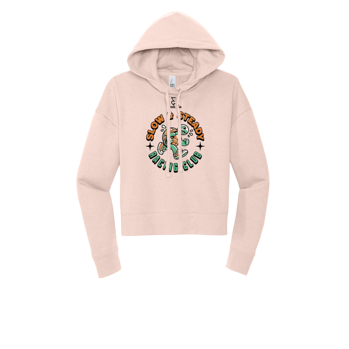 SLOW & STEADY RACING (Black) - Womens Fleece Hoodie