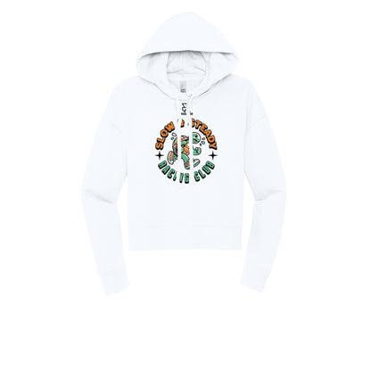 SLOW & STEADY RACING (Black) - Womens Fleece Hoodie