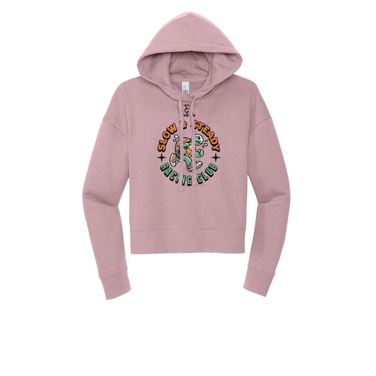 SLOW & STEADY RACING (Black) - Womens Fleece Hoodie
