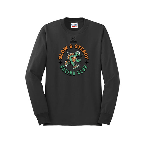SLOW & STEADY RACING (Black) - Long Sleeve 50/50 Tee