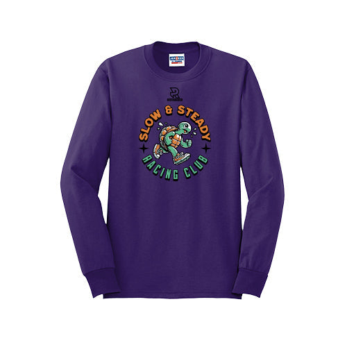 SLOW & STEADY RACING (Black) - Long Sleeve 50/50 Tee