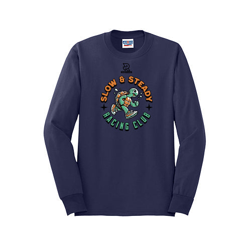 SLOW & STEADY RACING (Black) - Long Sleeve 50/50 Tee