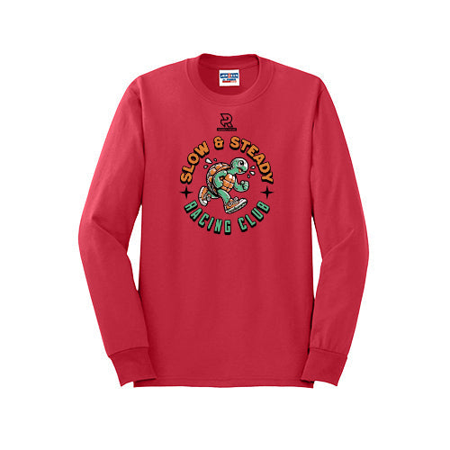SLOW & STEADY RACING (Black) - Long Sleeve 50/50 Tee