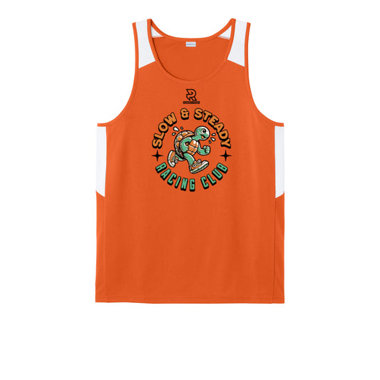 SLOW & STEADY RACING (Black) - Mens Club Track Tank