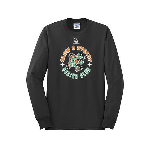 SLOW & STEADY RACING (White) - Long Sleeve 50/50 Tee