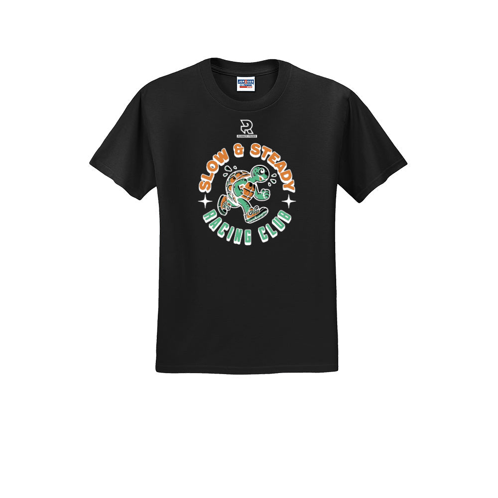 SLOW & STEADY RACING (White) - Short Sleeve 50/50 Tee