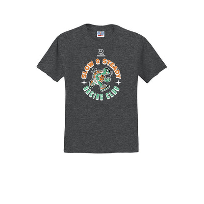 SLOW & STEADY RACING (White) - Short Sleeve 50/50 Tee