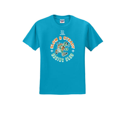 SLOW & STEADY RACING (White) - Short Sleeve 50/50 Tee