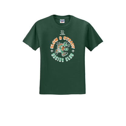 SLOW & STEADY RACING (White) - Short Sleeve 50/50 Tee