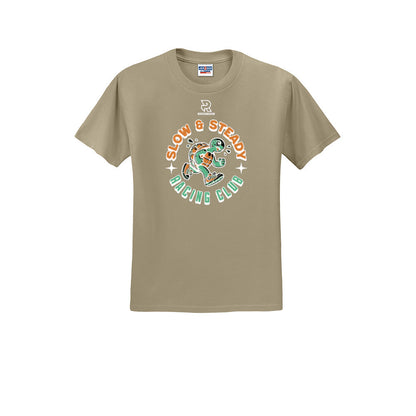 SLOW & STEADY RACING (White) - Short Sleeve 50/50 Tee