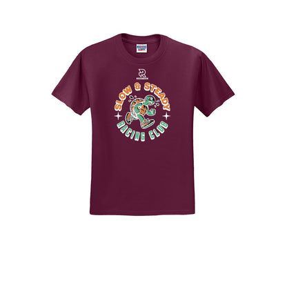 SLOW & STEADY RACING (White) - Short Sleeve 50/50 Tee