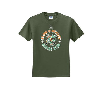 SLOW & STEADY RACING (White) - Short Sleeve 50/50 Tee