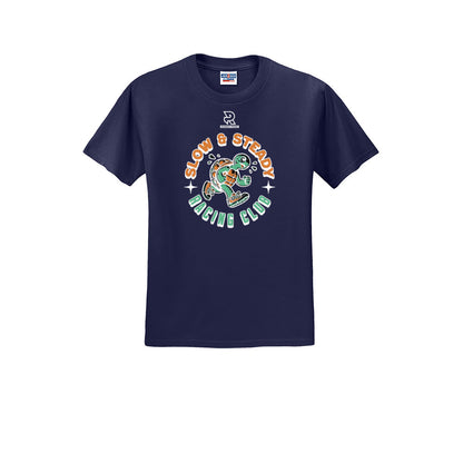 SLOW & STEADY RACING (White) - Short Sleeve 50/50 Tee