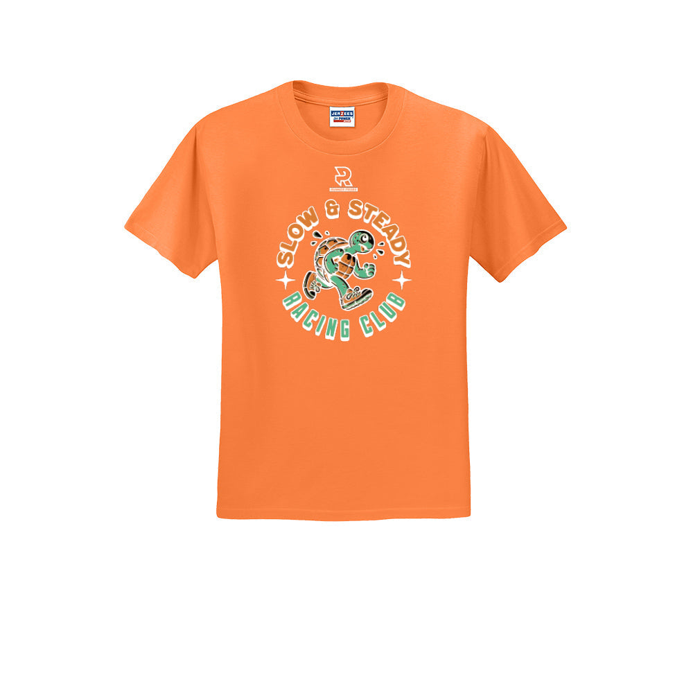 SLOW & STEADY RACING (White) - Short Sleeve 50/50 Tee