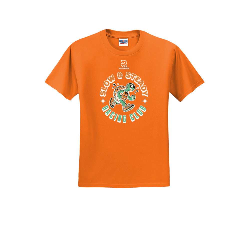 SLOW & STEADY RACING (White) - Short Sleeve 50/50 Tee