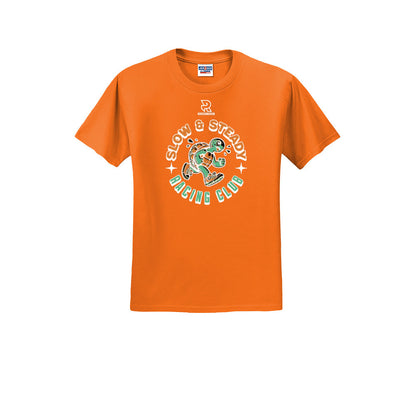 SLOW & STEADY RACING (White) - Short Sleeve 50/50 Tee