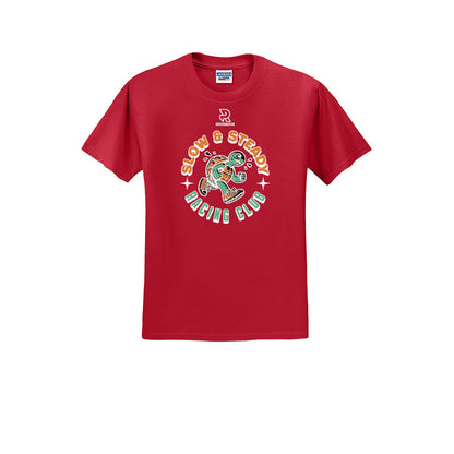 SLOW & STEADY RACING (White) - Short Sleeve 50/50 Tee