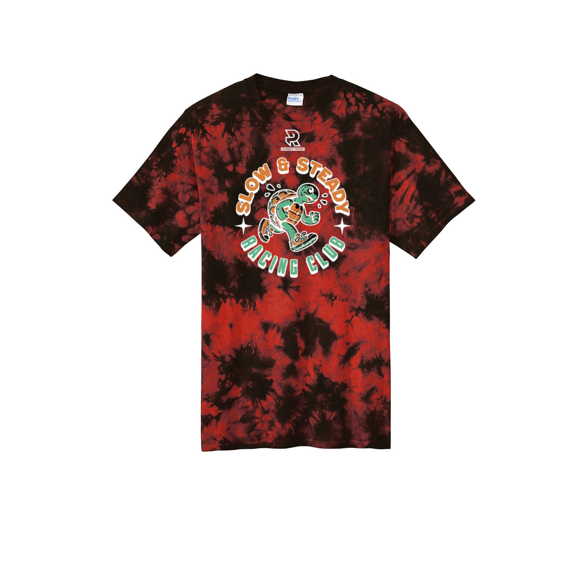 SLOW & STEADY RACING (White) - Short Sleeve Tie Dye Cotton Tee