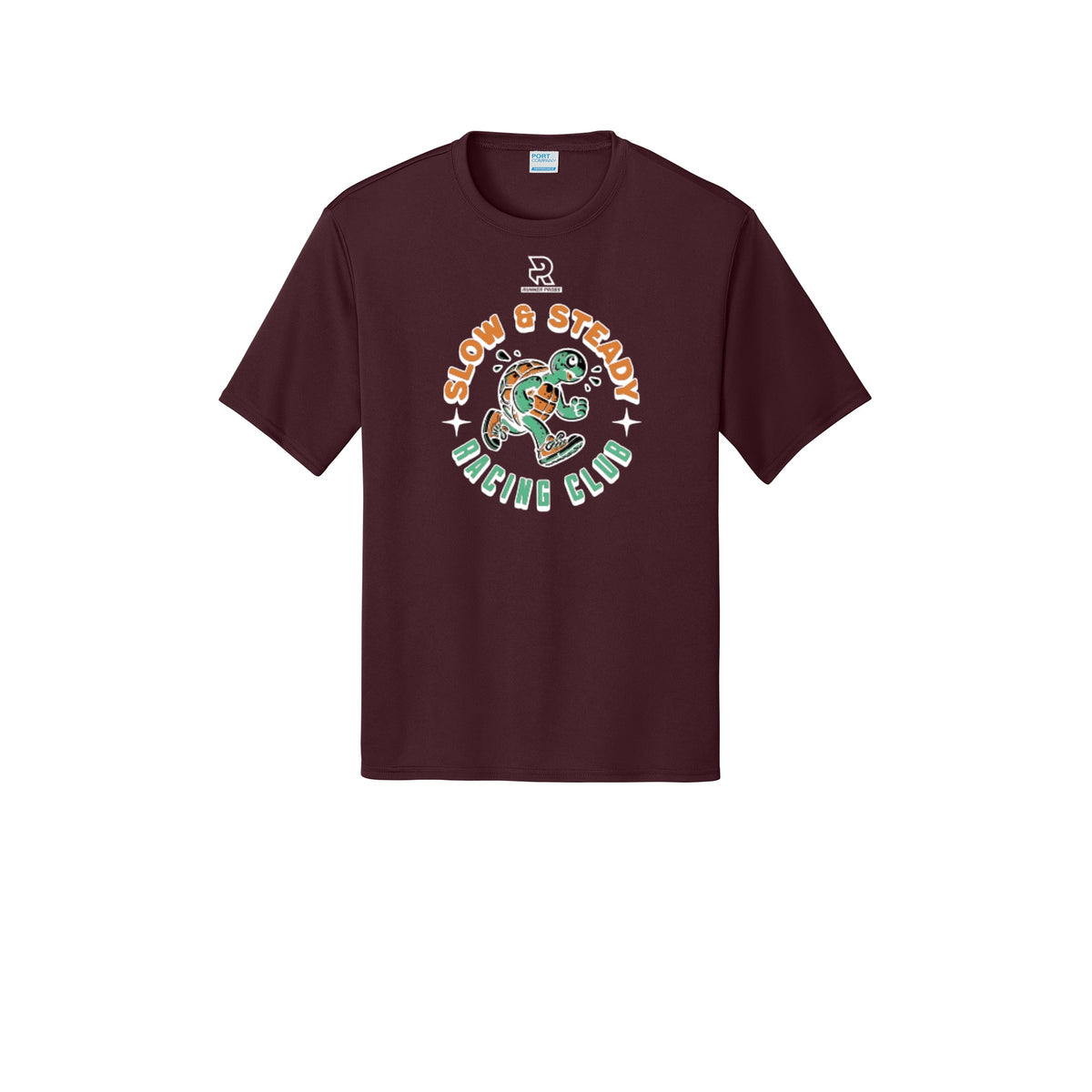 SLOW & STEADY RACING (White) - Short Sleeve Performance Tee