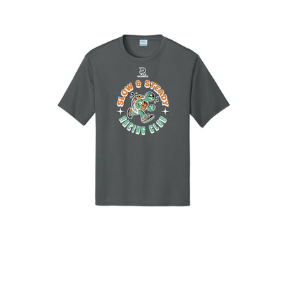 SLOW & STEADY RACING (White) - Short Sleeve Performance Tee