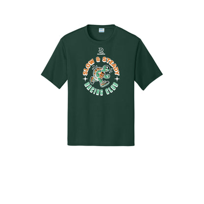 SLOW & STEADY RACING (White) - Short Sleeve Performance Tee