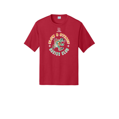 SLOW & STEADY RACING (White) - Short Sleeve Performance Tee