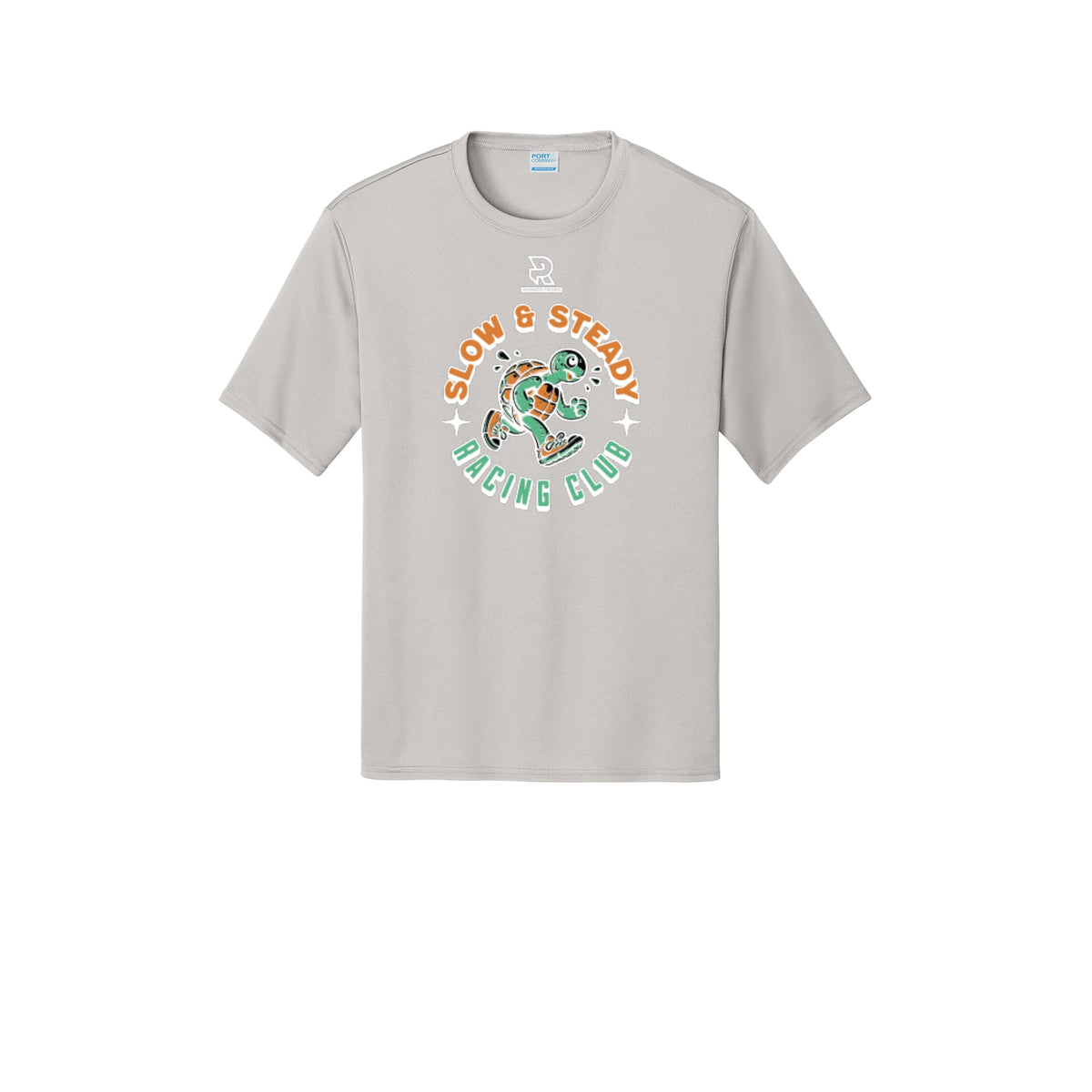 SLOW & STEADY RACING (White) - Short Sleeve Performance Tee