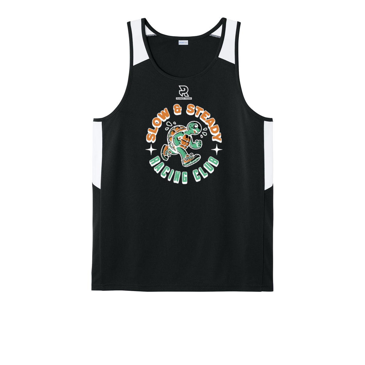 SLOW & STEADY RACING (White) - Mens Club Track Tank
