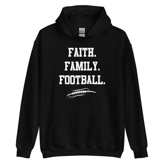 FAITH FAMILY FOOTBALL - Tall Hoodie