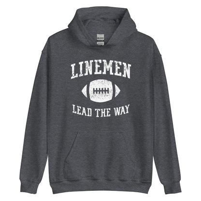 LINEMEN LEAD THE WAY - Tall Hoodie
