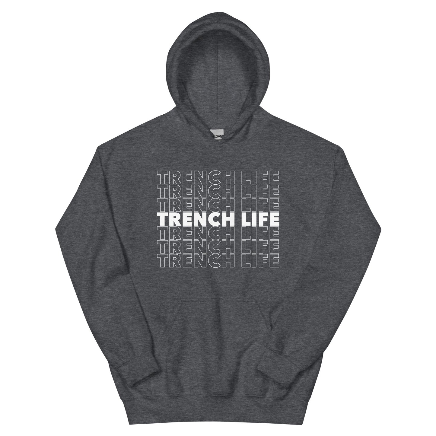 TRENCH LIFE - Tall Hoodie