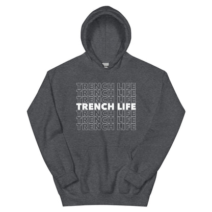 TRENCH LIFE - Tall Hoodie