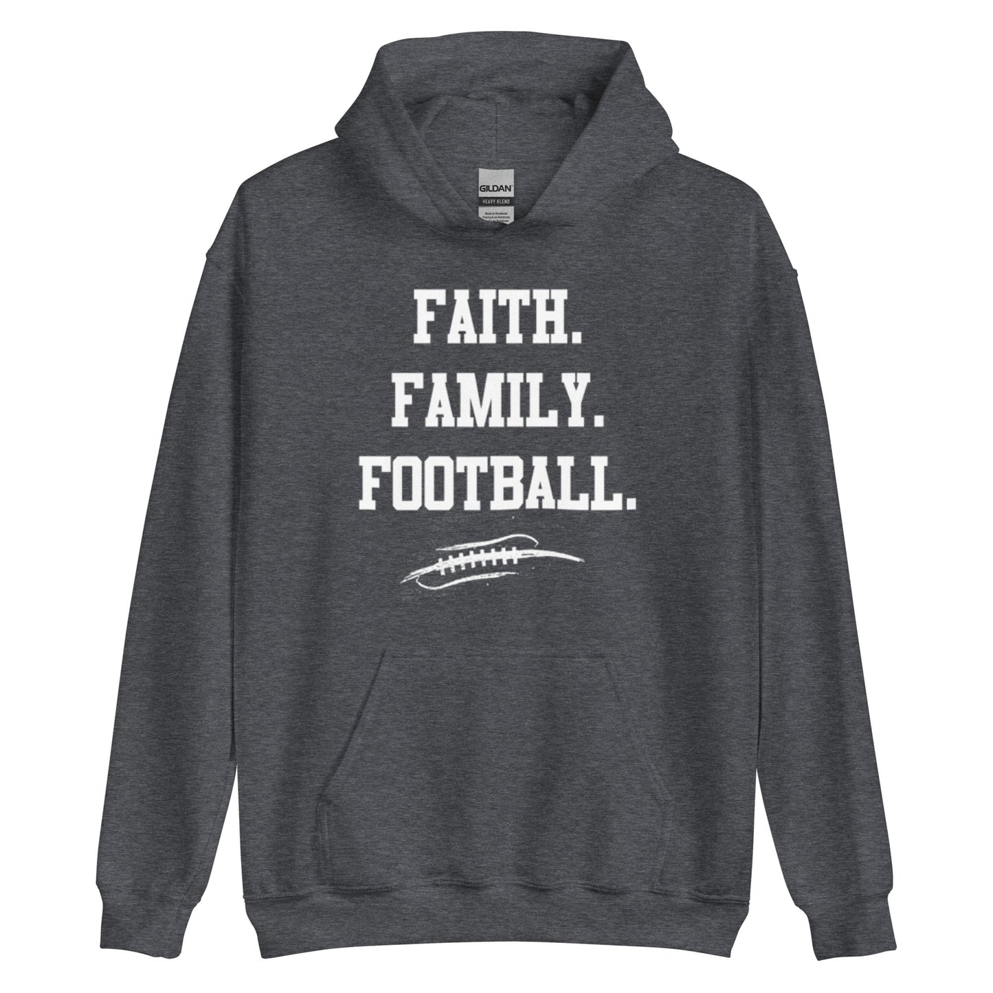 FAITH FAMILY FOOTBALL - Tall Hoodie