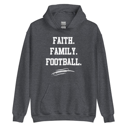 FAITH FAMILY FOOTBALL - Tall Hoodie