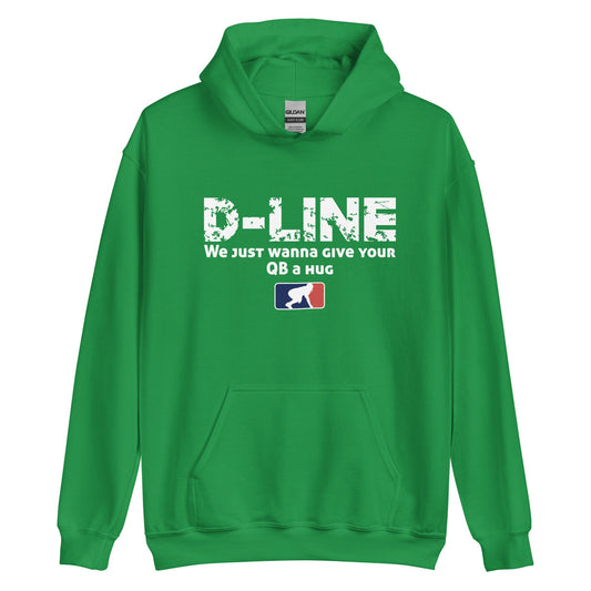 D-LINE QB HUGS - Heavyweight Hoodie