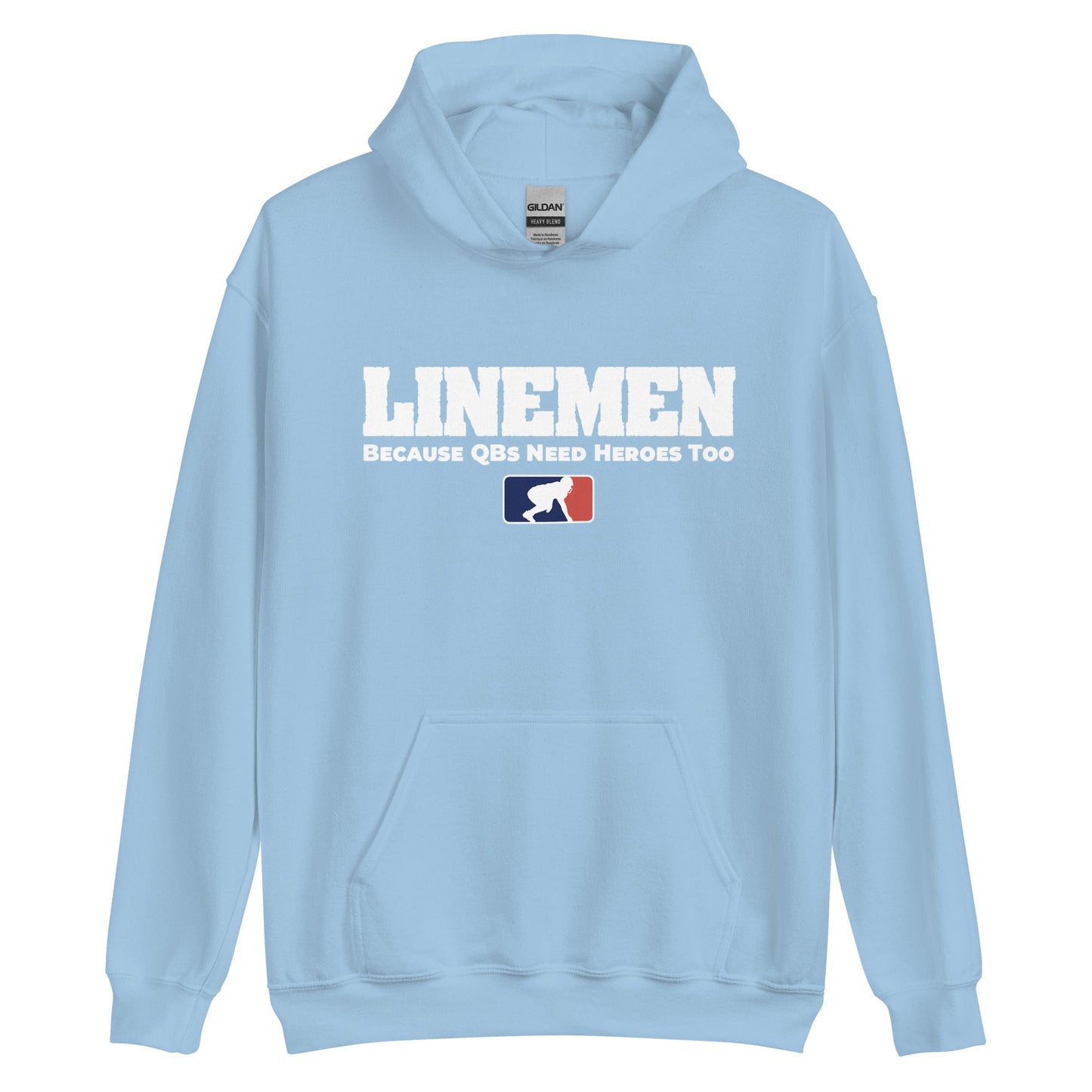 LINEMEN: A QBS HERO - Tall Hoodie