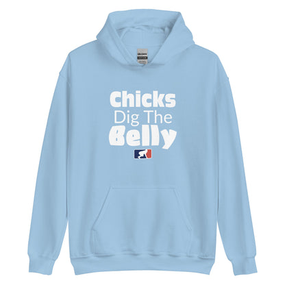 CHICKS DIG THE BELLY - Heavyweight Hoodie