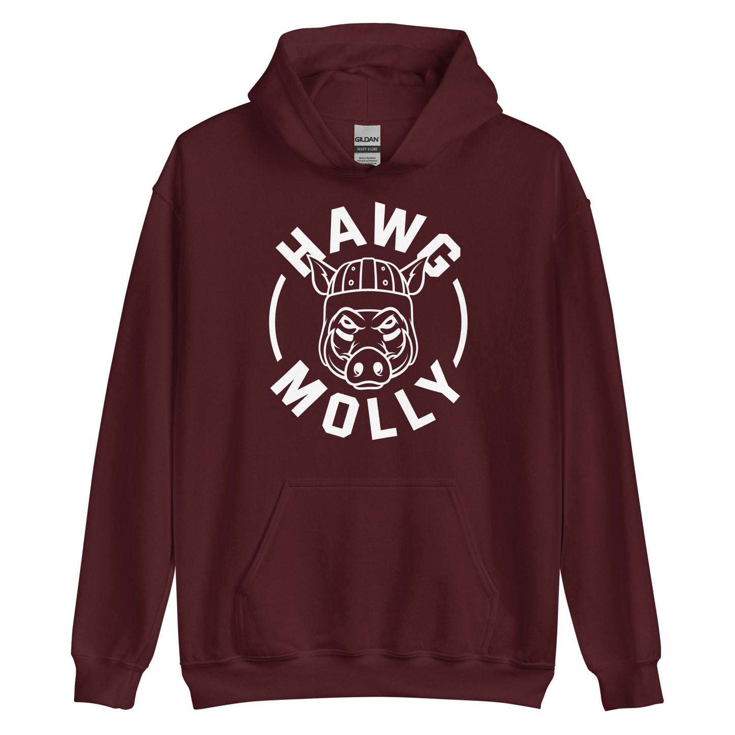 HAWG MOLLY (White) - Heavyweight Hoodie