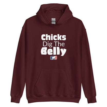 CHICKS DIG THE BELLY - Heavyweight Hoodie