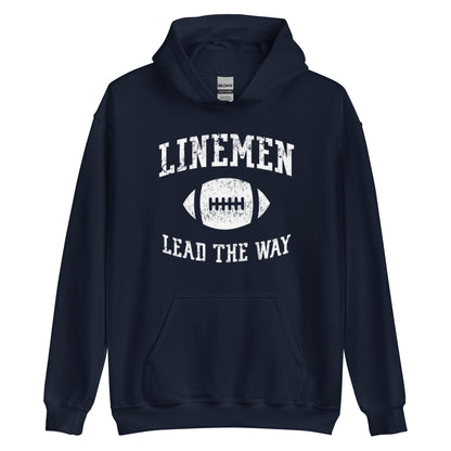 LINEMEN LEAD THE WAY - Heavyweight Hoodie