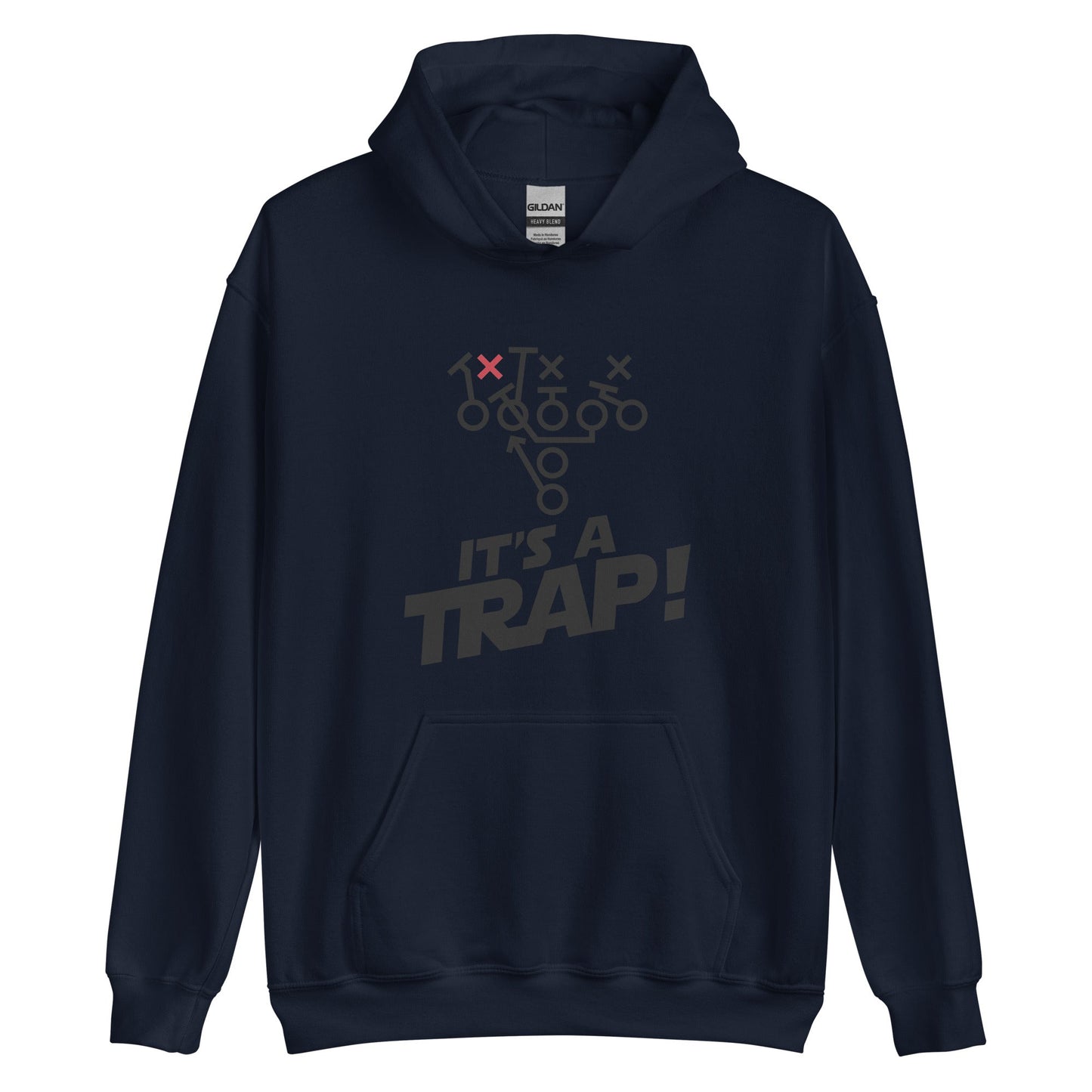 ITS A TRAP! (Black) - Tall Hoodie